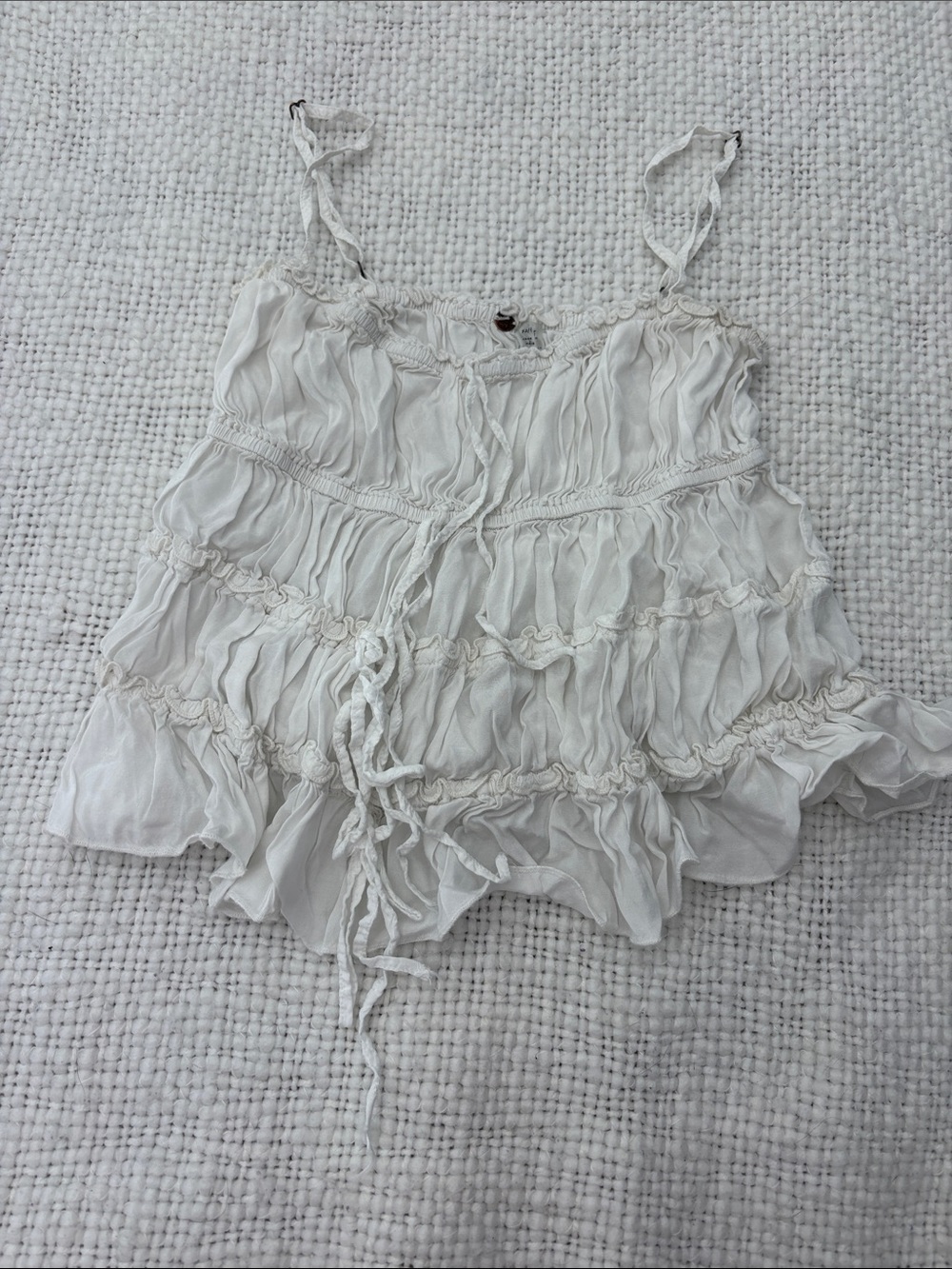 Tilly's white babydoll top